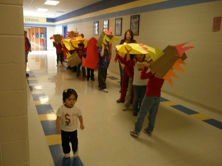 Chinese New Year in Kasen's class